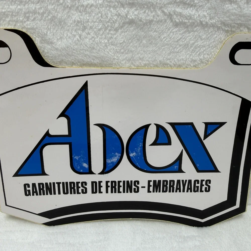 Vintage Sachs Decal Sticker French Freins Embrayages Blue Black White Automotive